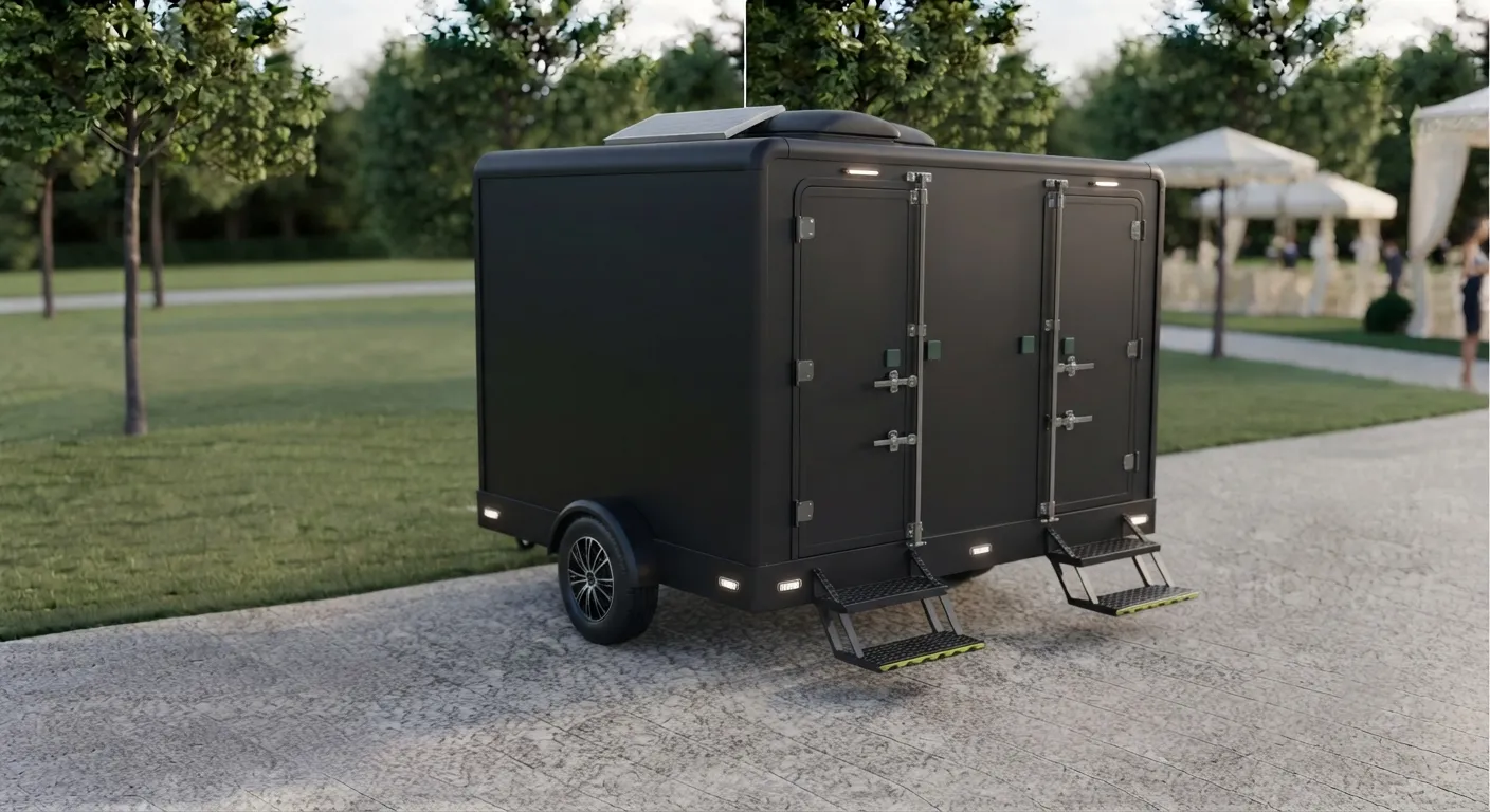 2 Stall Restroom Trailer in Aurora, IL