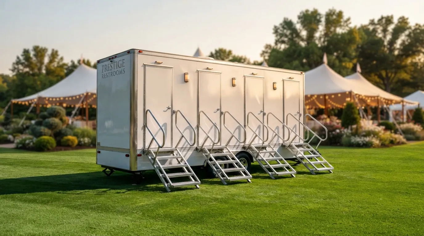 4 Stall Restroom Trailer in Aurora, IL